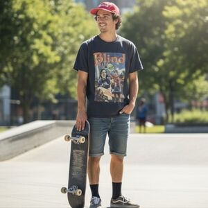 VTG Y2k Blind Skateboards Reaper Red Fitted Ball Cap S/M